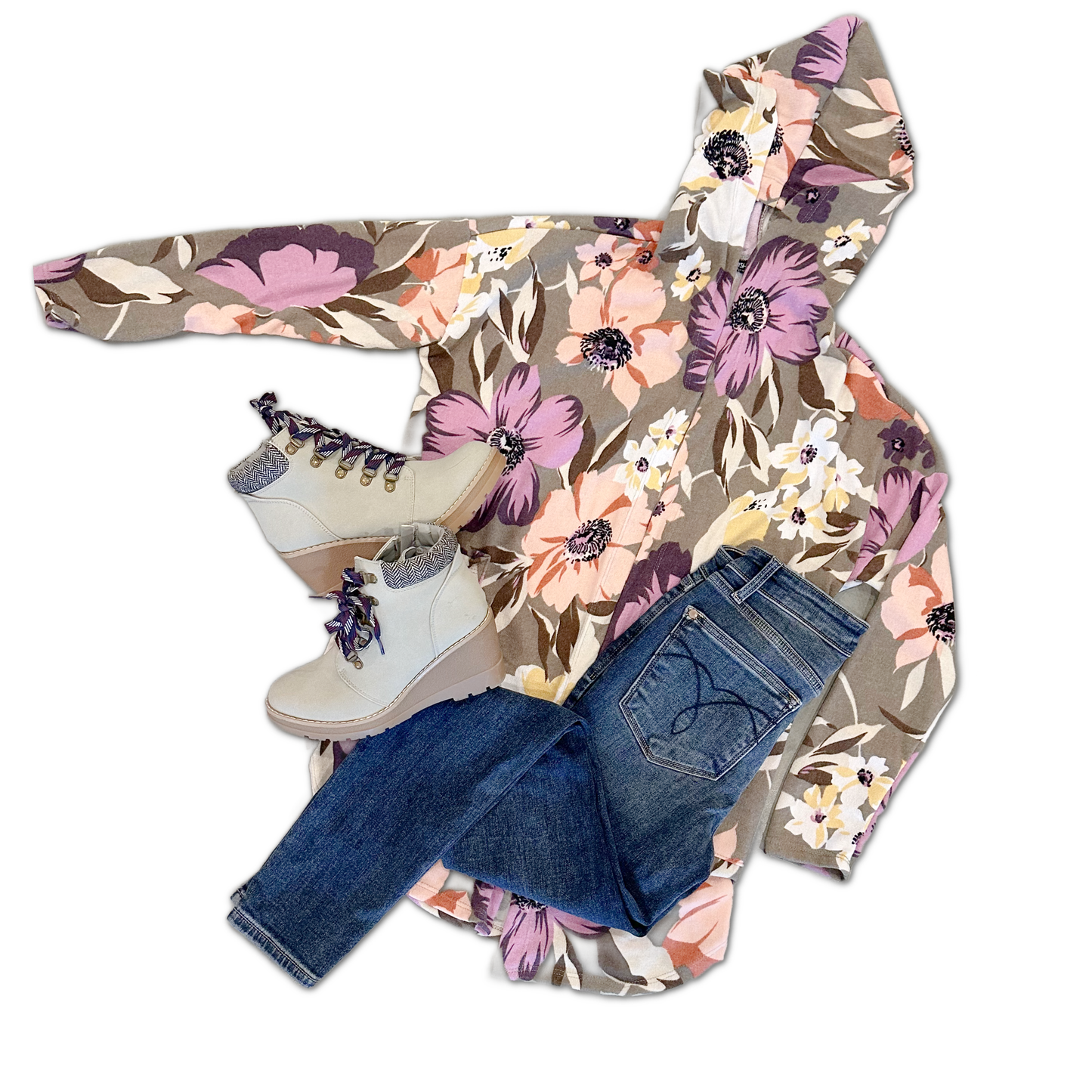 Pop Of Floral - Cardigan