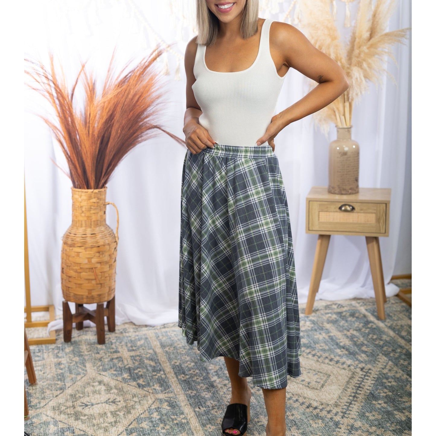 Playful In Plaid - Skirt