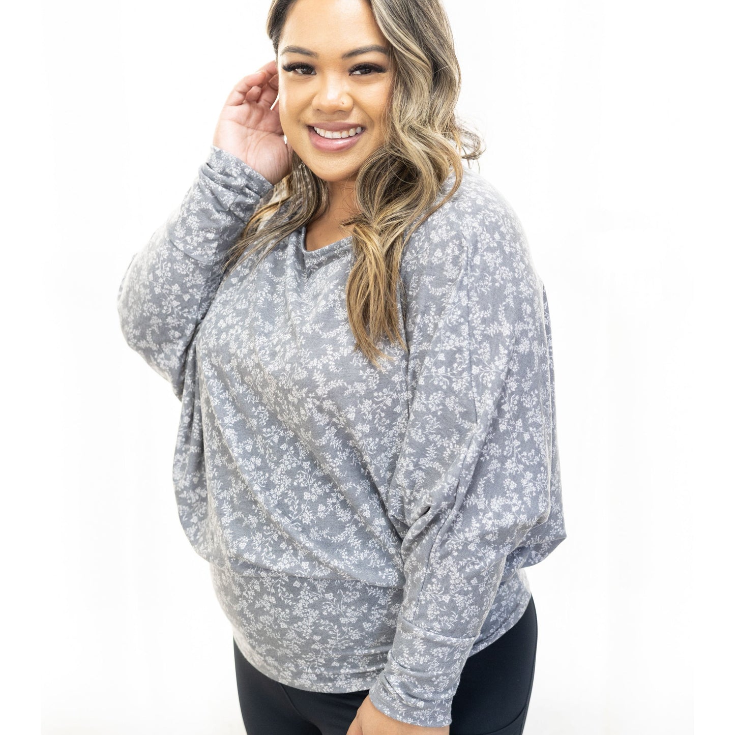Wispy Floral Dolman