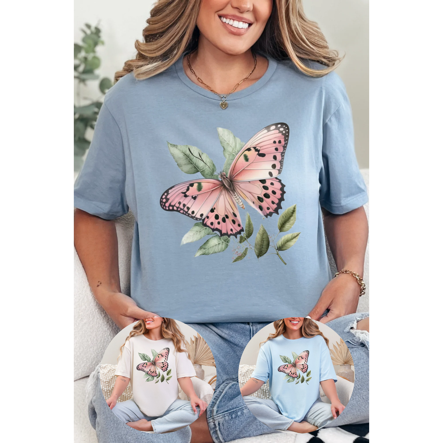 Botanical Butterfly Graphic Tee