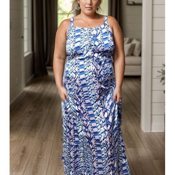 Abby Road - Royal Blue Maxi Dress