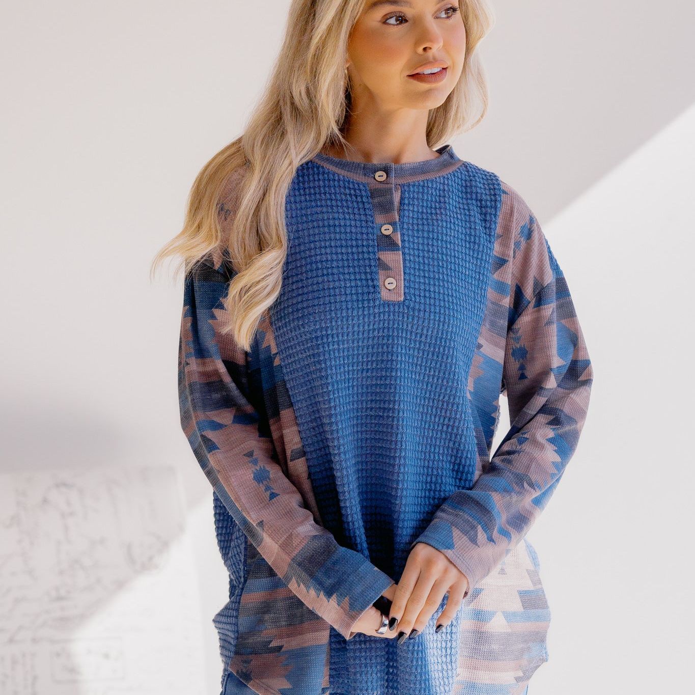 Aztec Waves Long Sleeve