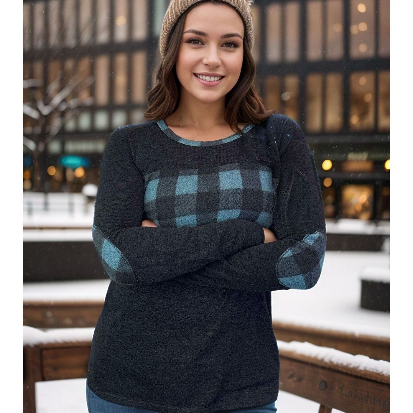 Balanced in Teal - Pullover