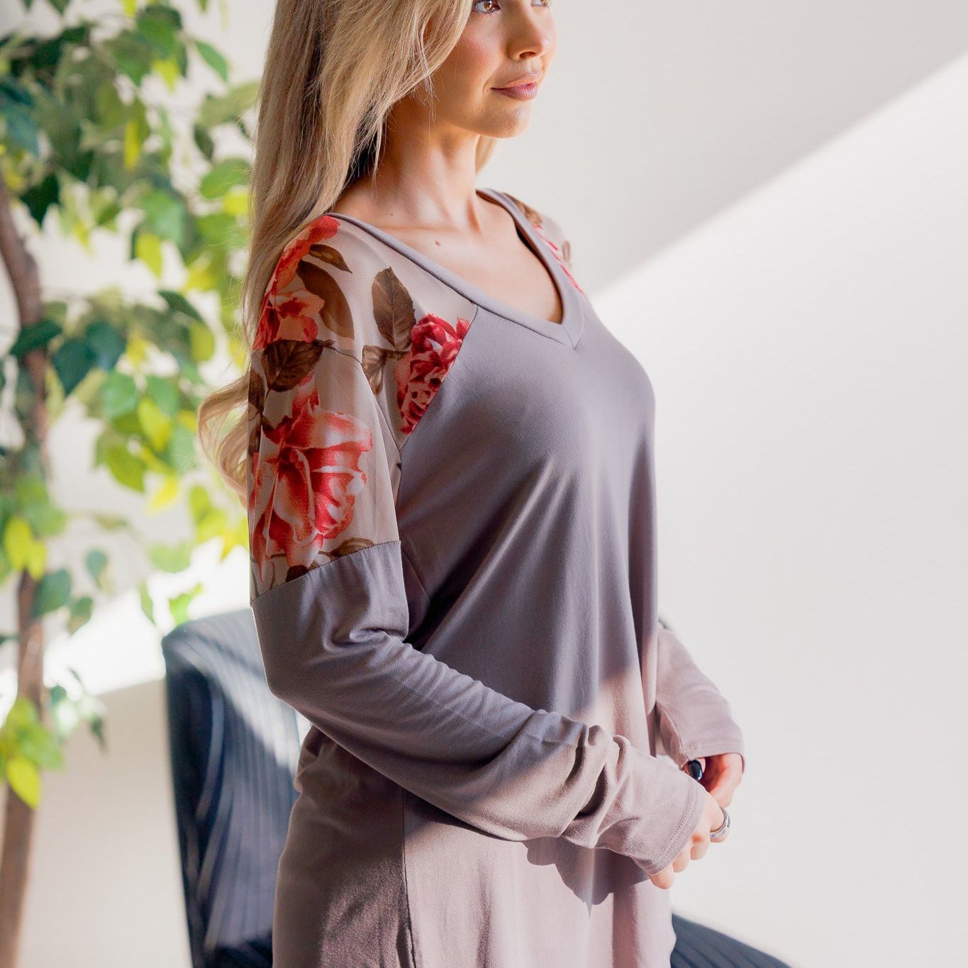 Blush Over Ash Long Sleeve
