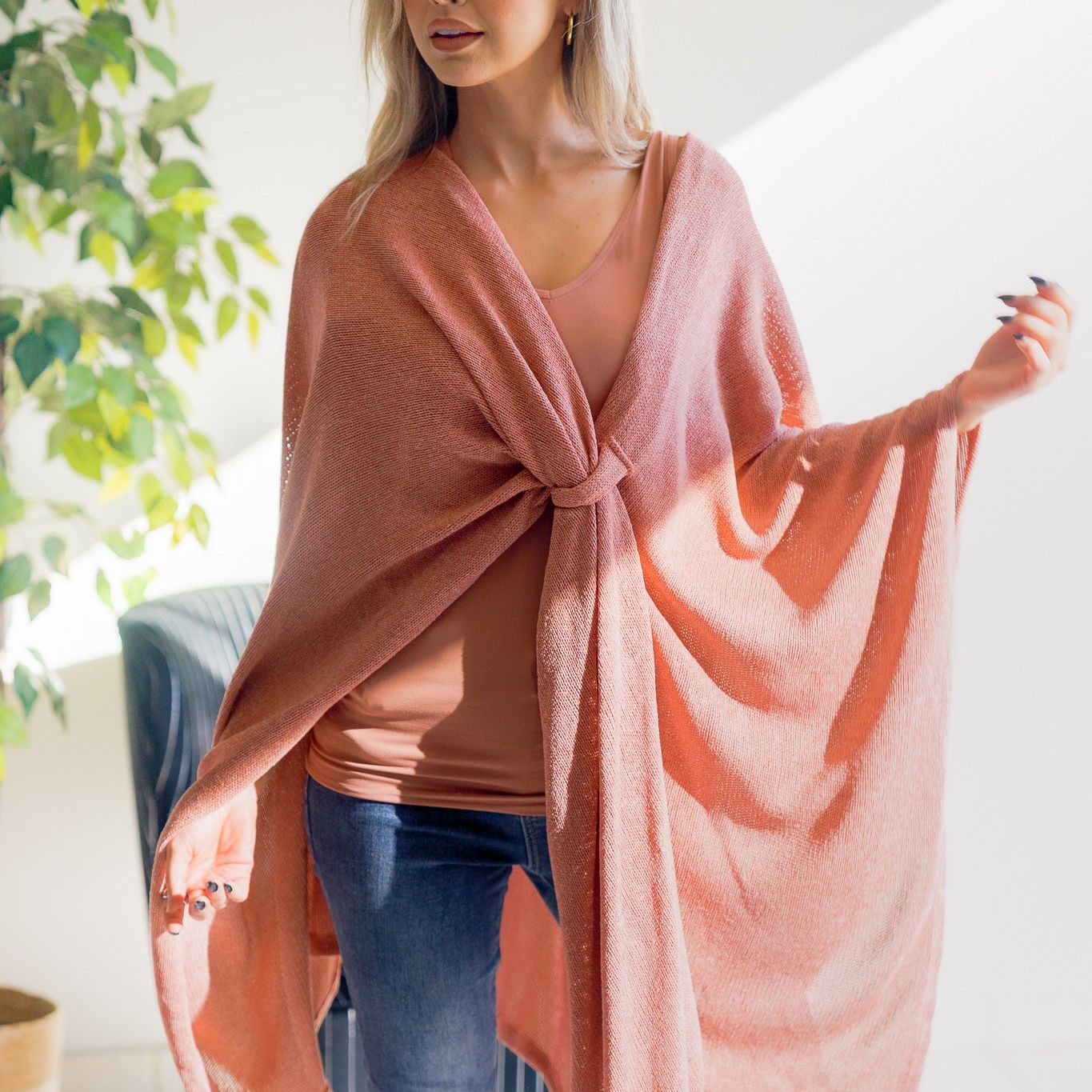 Blush Whisper Poncho