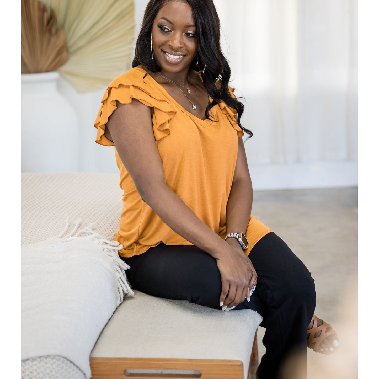 Dubai Double Ruffle Top