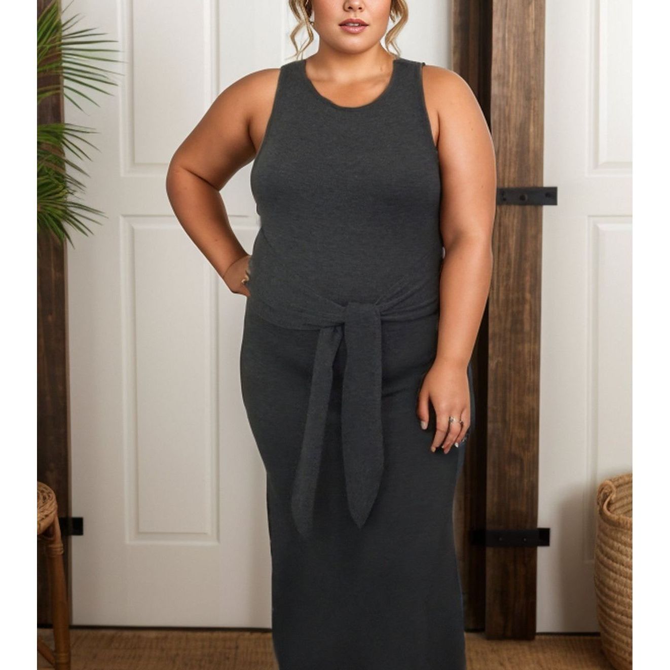 Embrace Your Beauty - Charcoal Dress