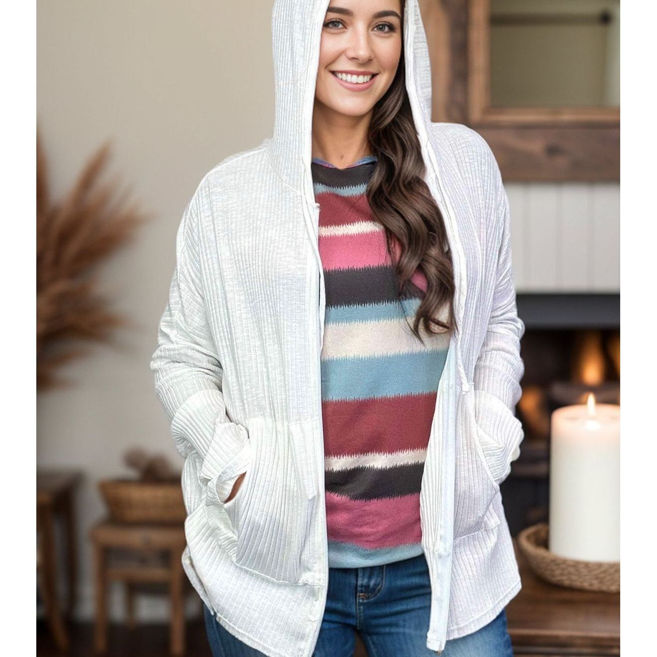 Fashion Flurry - Zip Up Hoodie