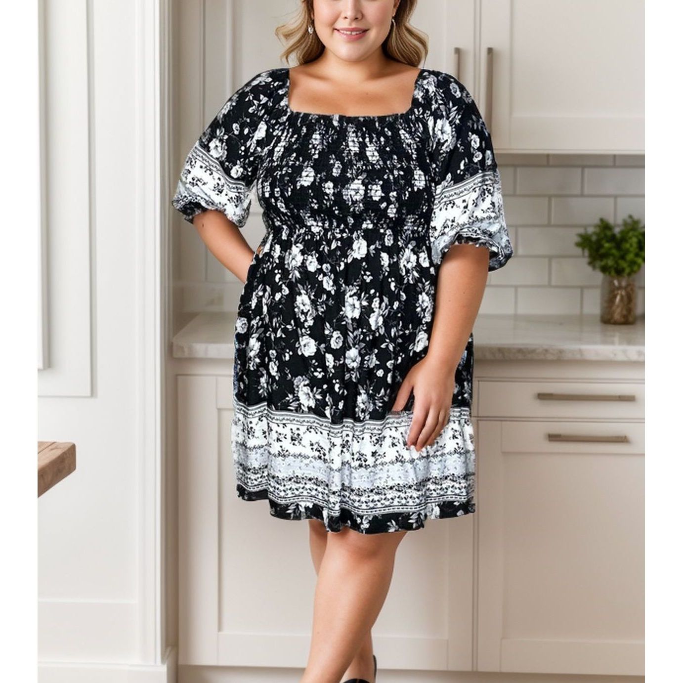 Floral Cascade - Dress