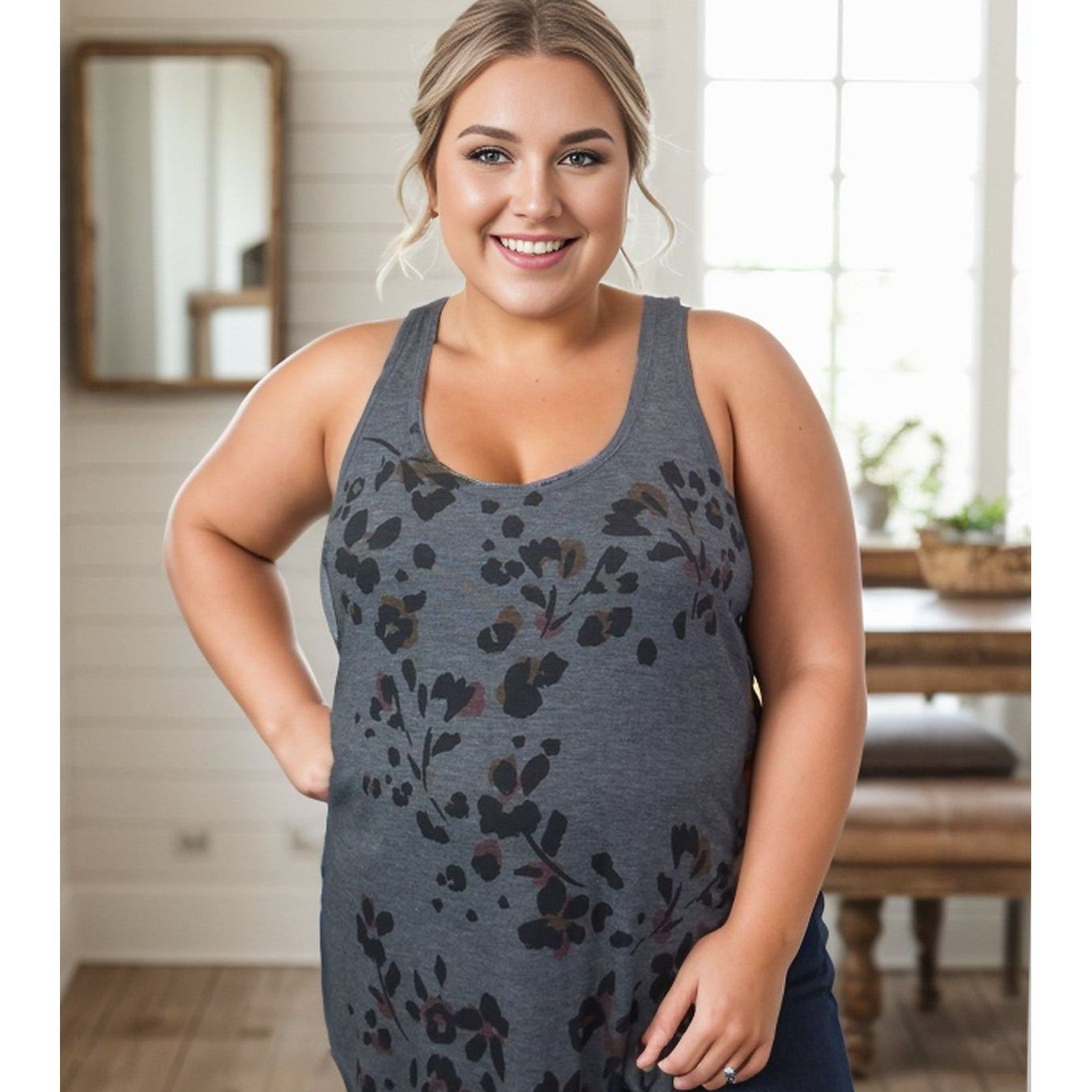 Floral Shadows - Tank Top