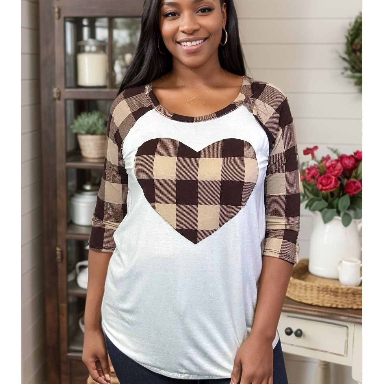 Heart of Plaid Raglan