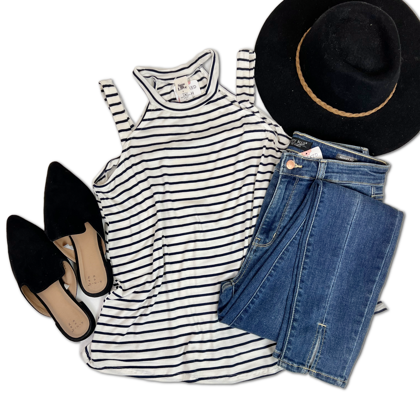 Two In One - Striped Tank