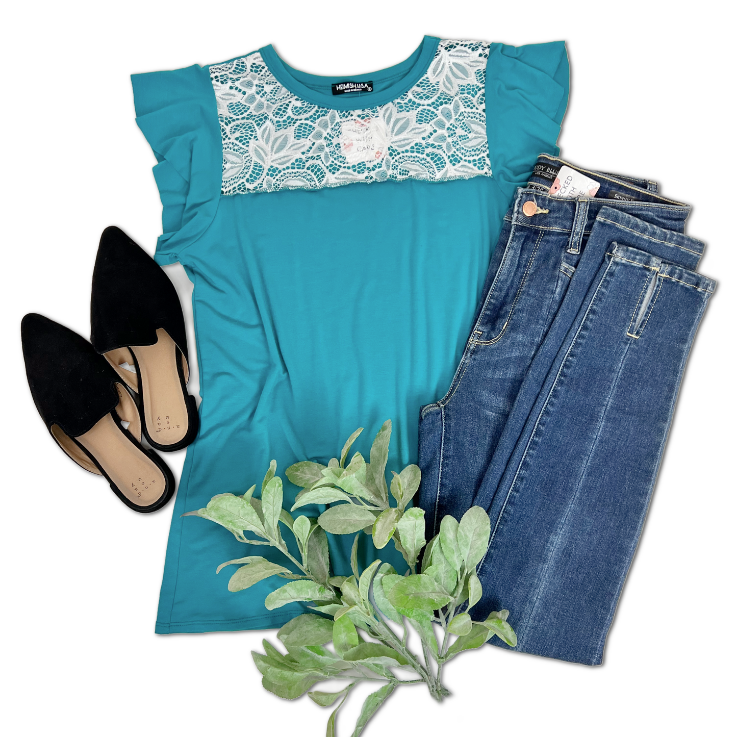 Graced With Lace - Flutter Sleeve