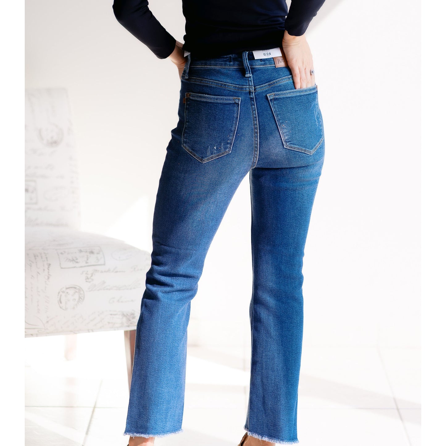 Dark Roast Denim Judy Blue Flares