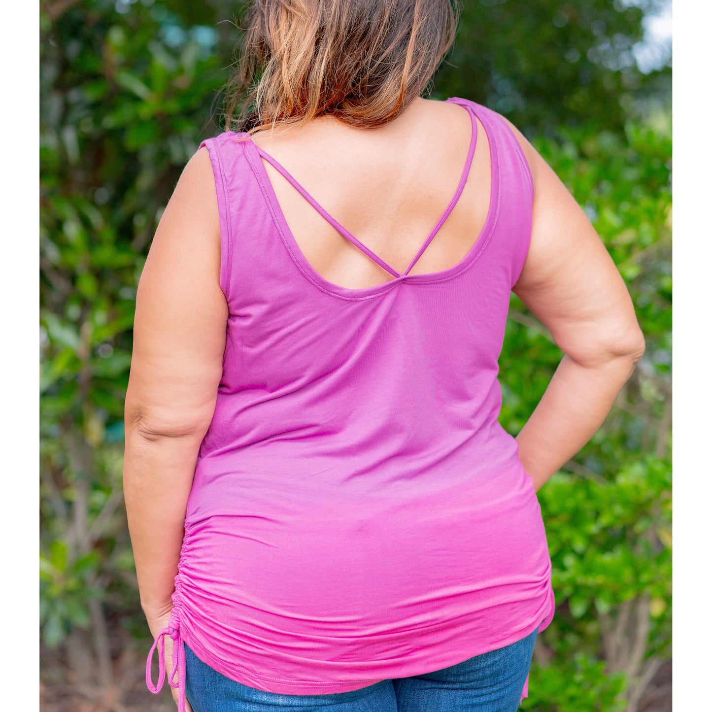 Electric Kiss Rouched Top