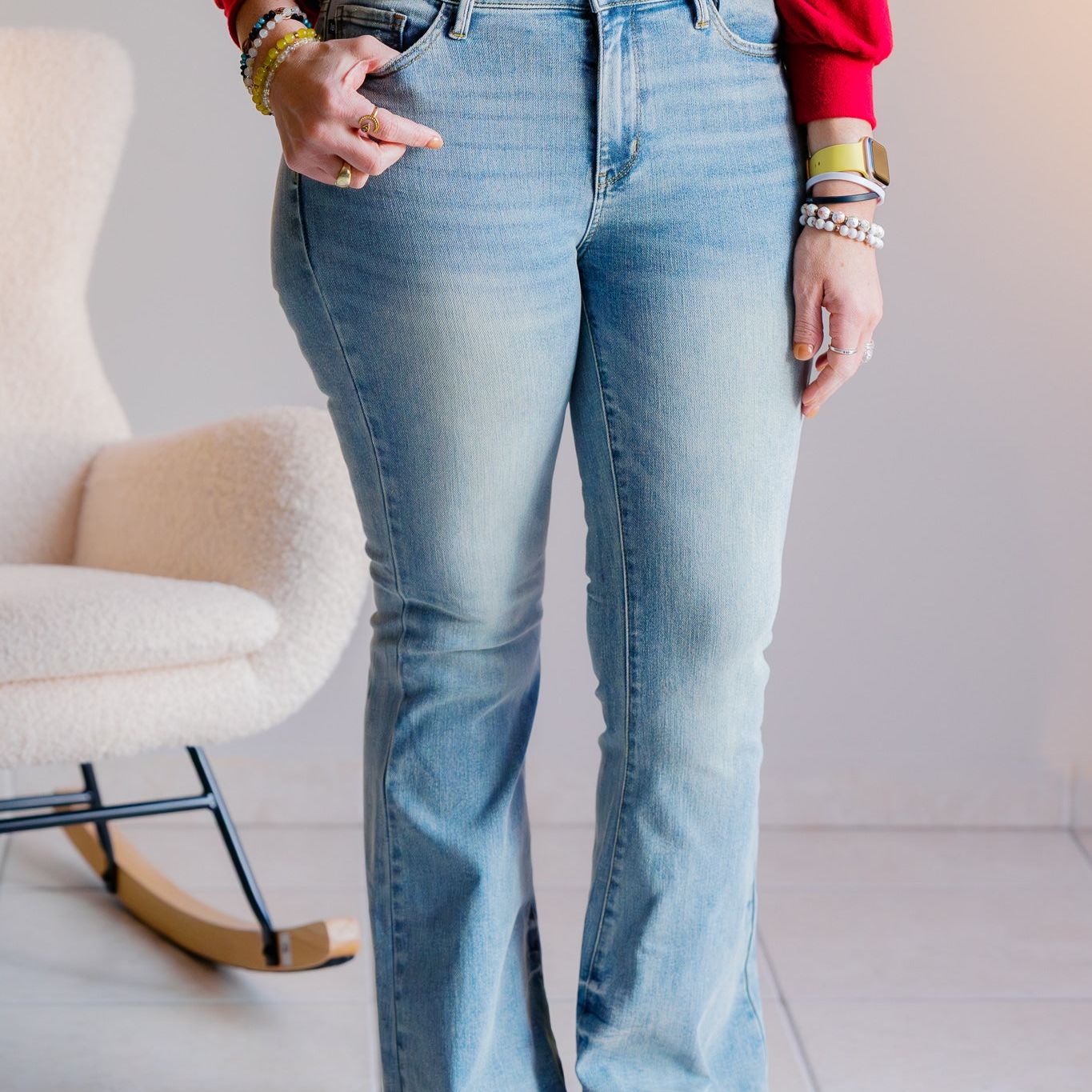 Snowy Pines Judy Blue Flares