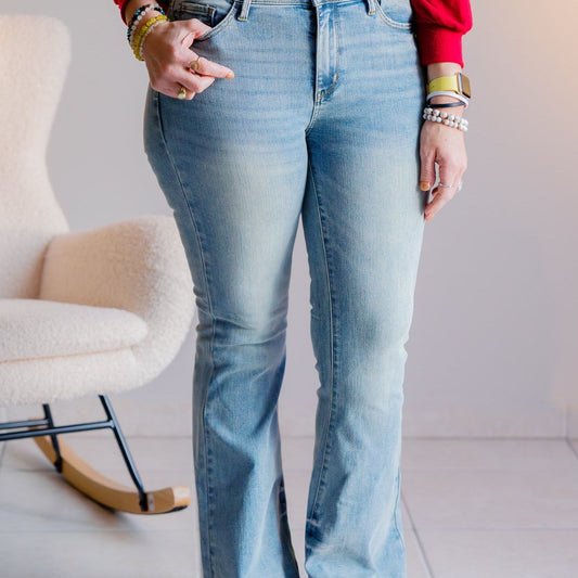 Snowy Pines Judy Blue Flares