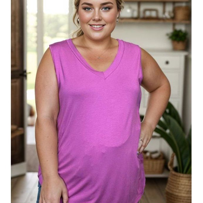 Jasmine - Sleeveless Top Orchid