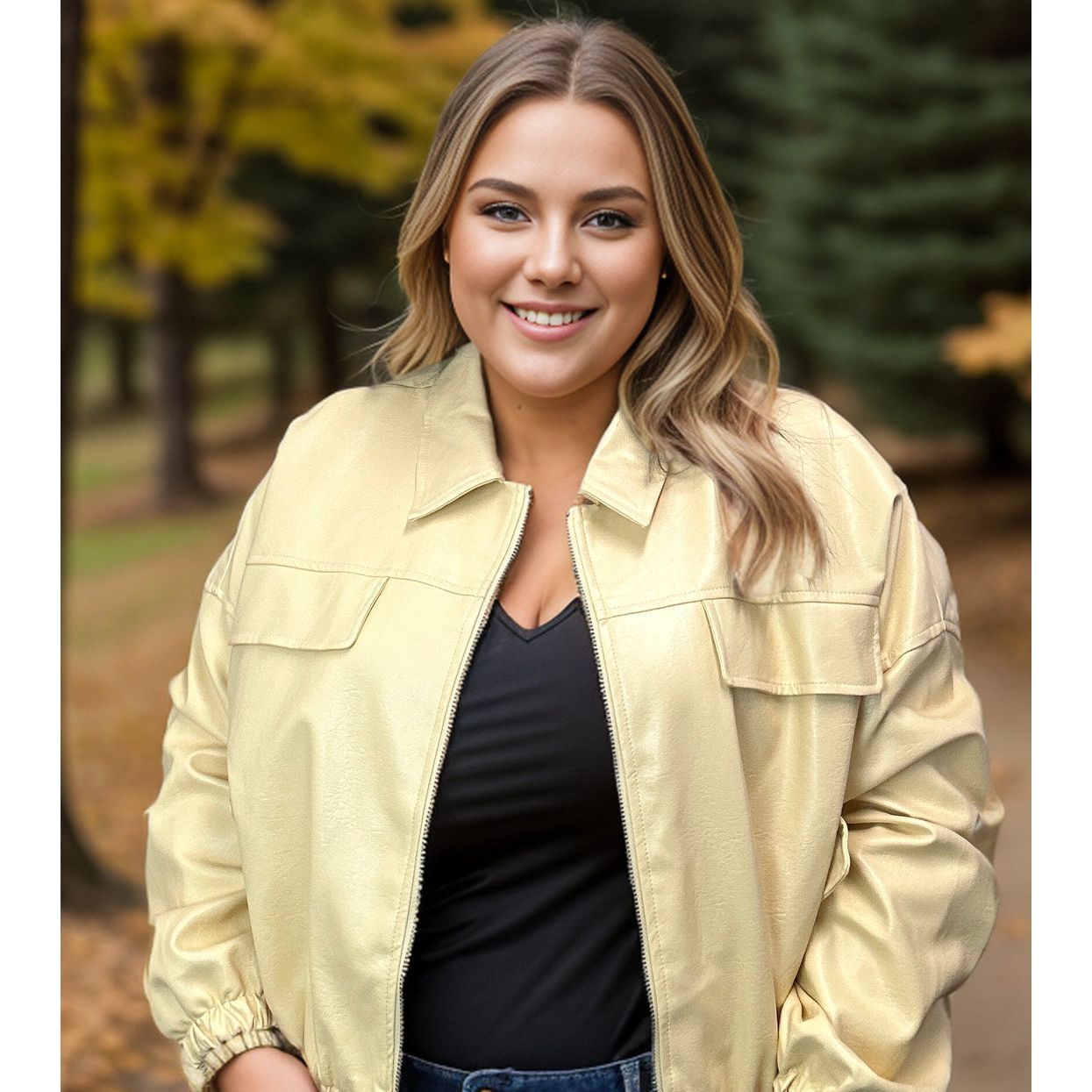 Little Ray of Sunshine - Leather Jacket