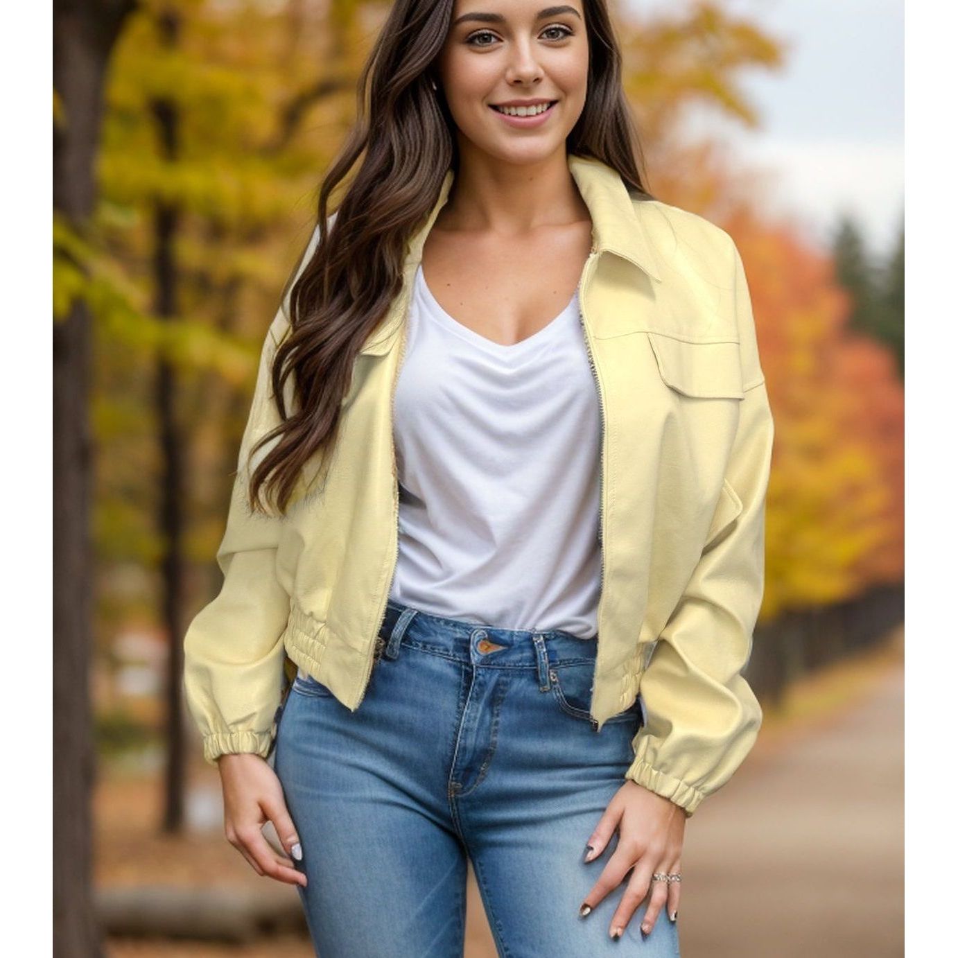 Little Ray of Sunshine - Leather Jacket