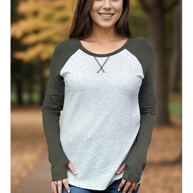 Look At The Time - Thumbhole Raglan