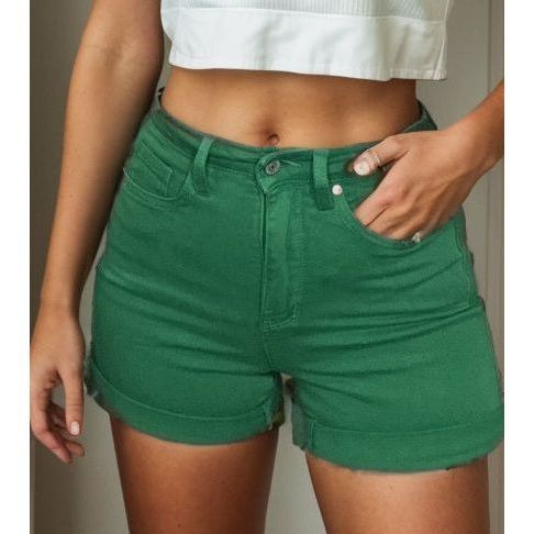 Lucky Girl - Tummy Control Judy Blue Shorts