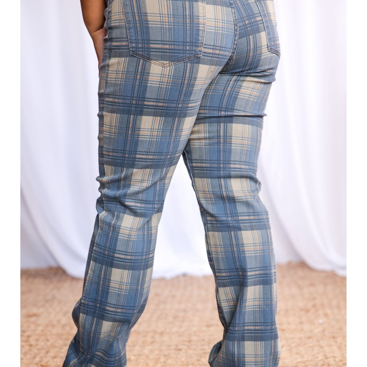 Perfectly Plaid - Judy Blue Straight Leg