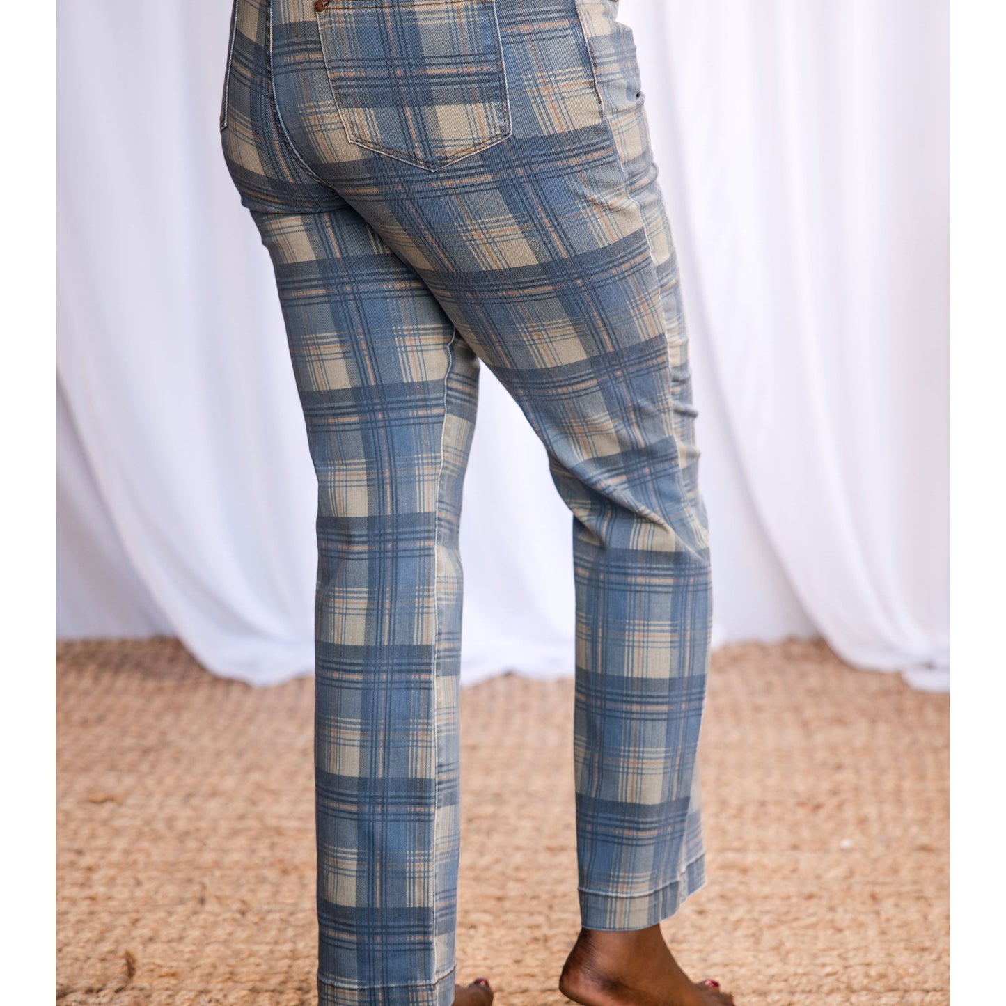 Perfectly Plaid - Judy Blue Straight Leg