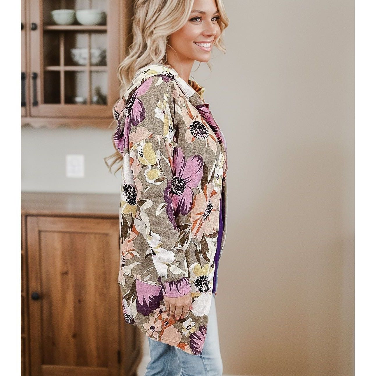 Pop Of Floral - Cardigan
