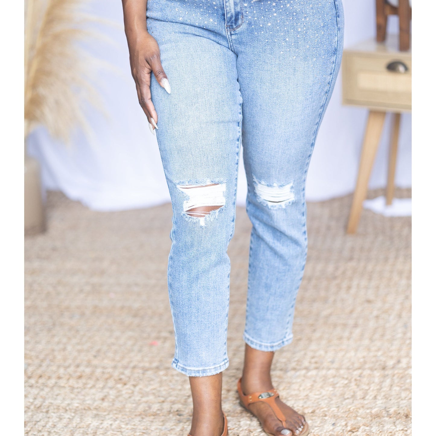 Rhinestone Beauty - Judy Blue Slim Fit