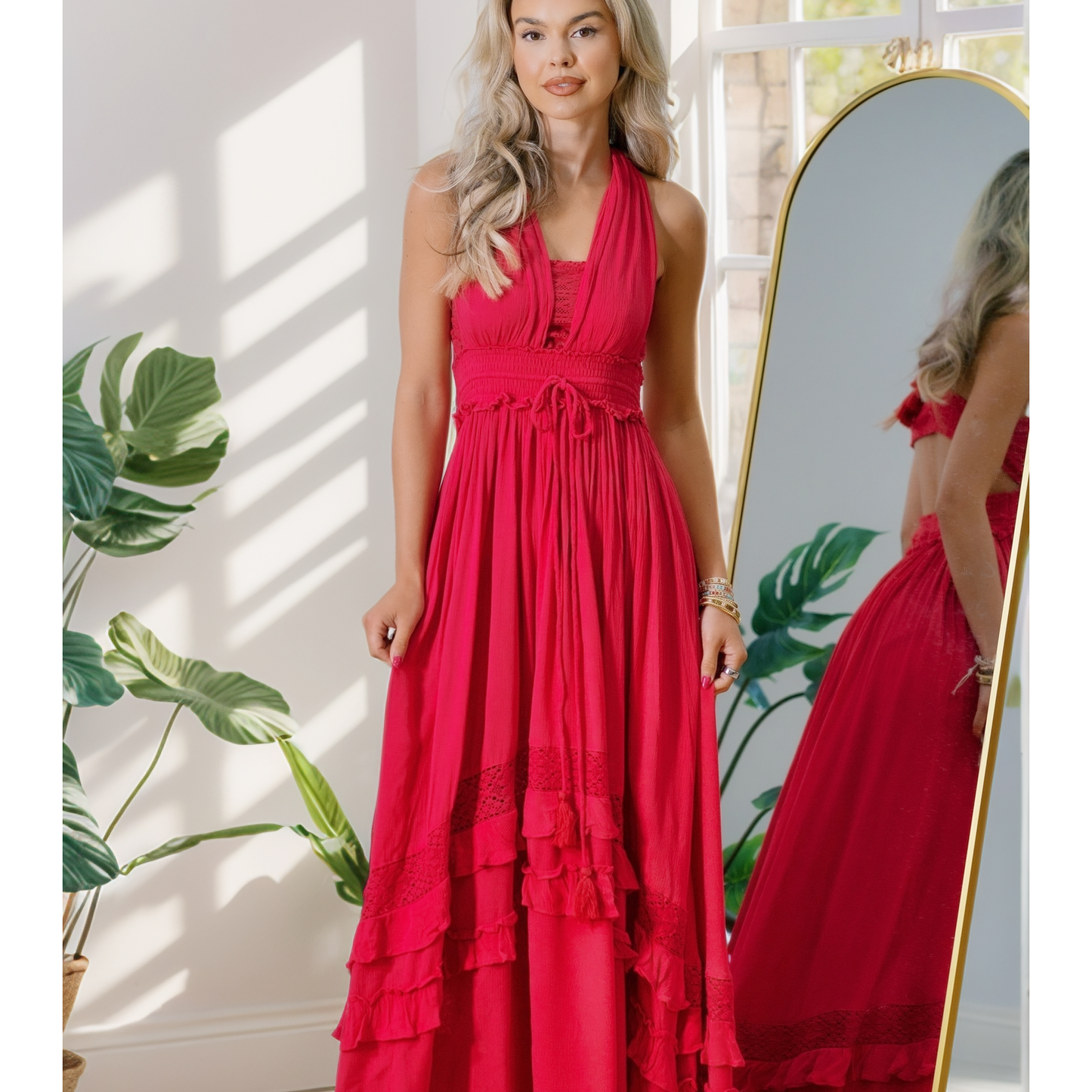 Ruffle & Radiance Maxi