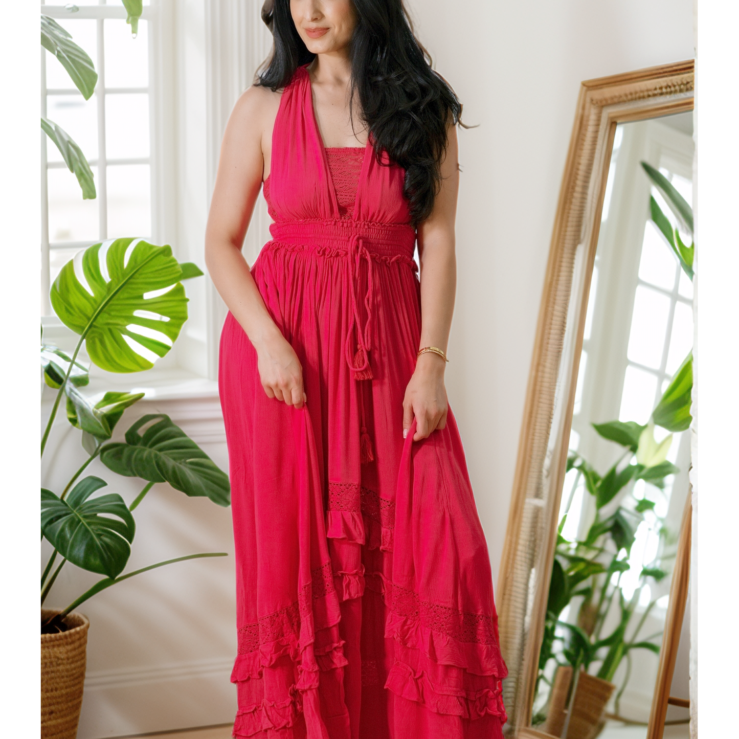 Ruffle & Radiance Maxi