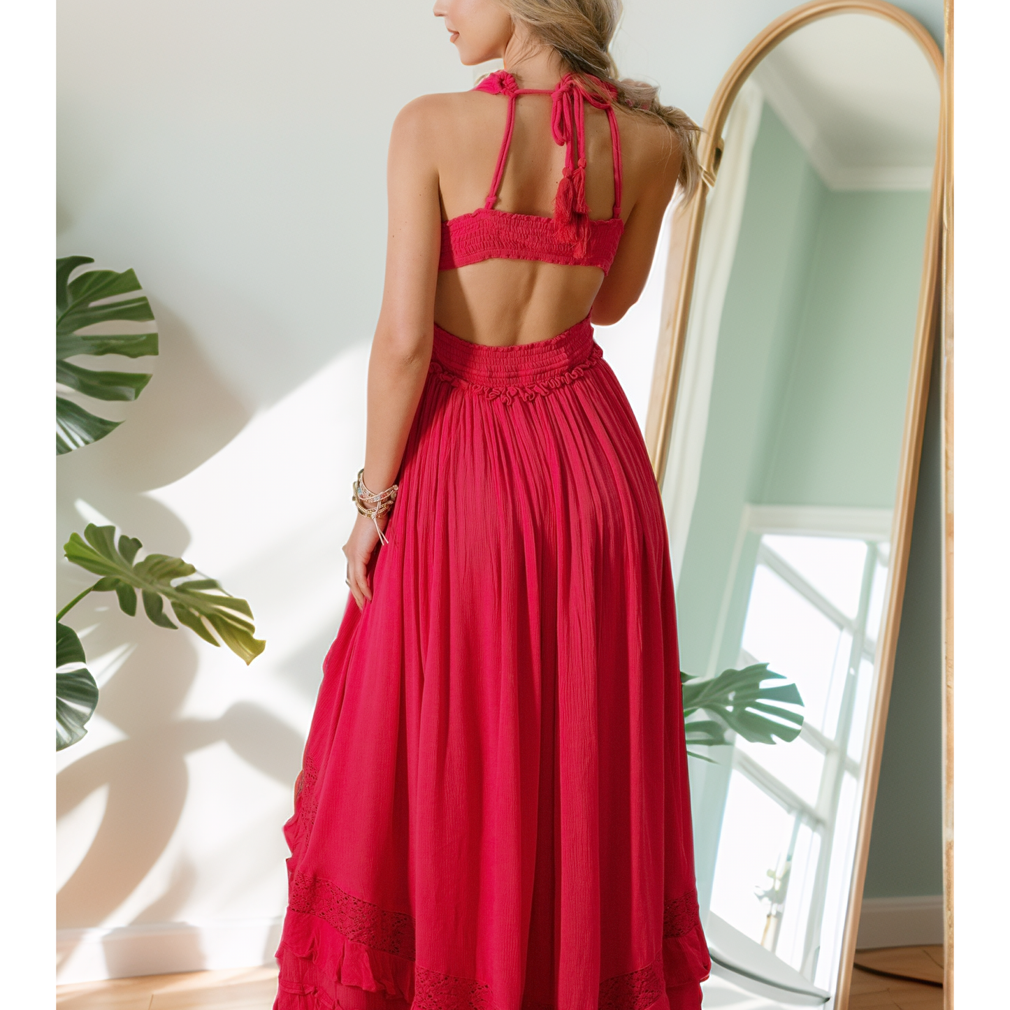 Ruffle & Radiance Maxi