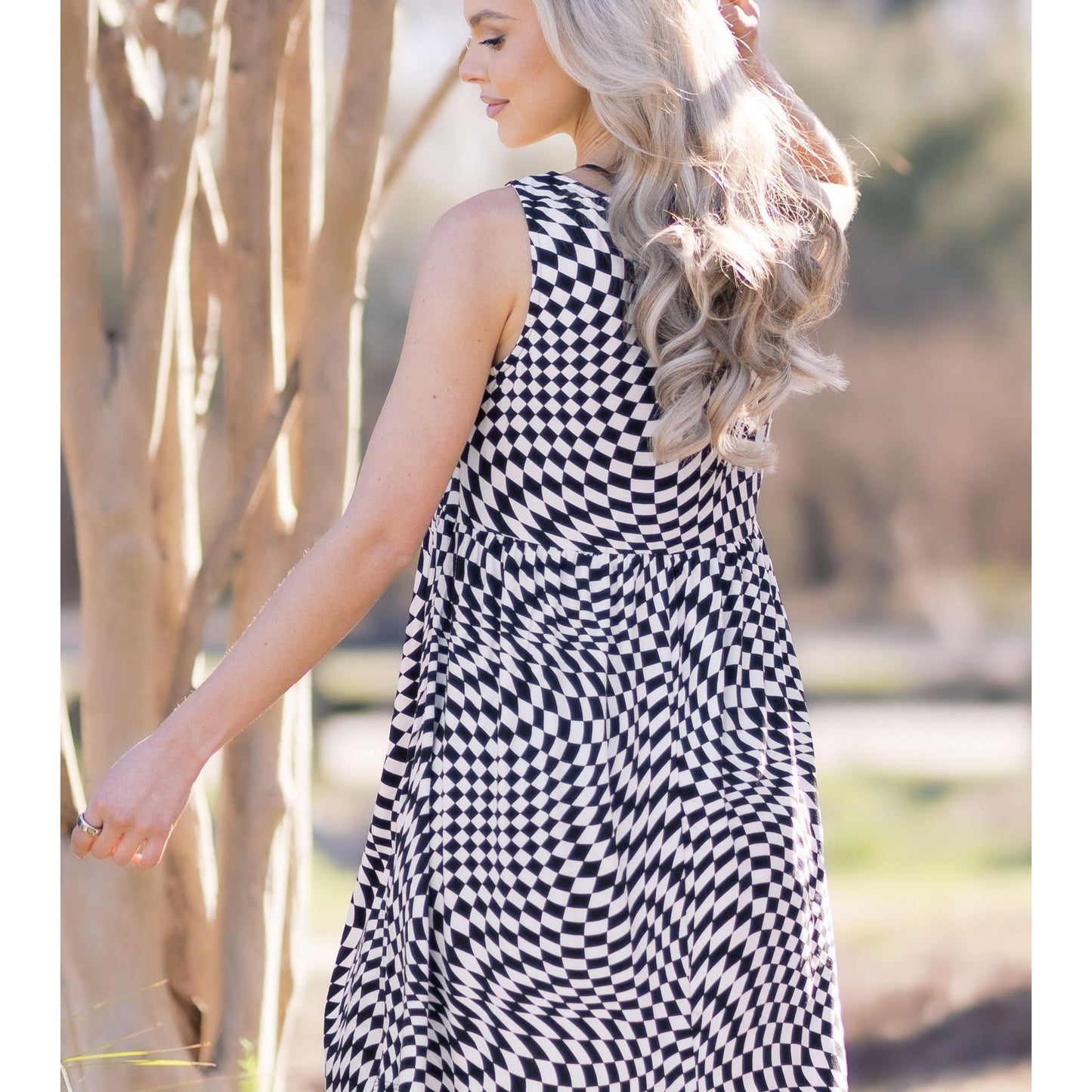 Checkmate Sleeveless Dress
