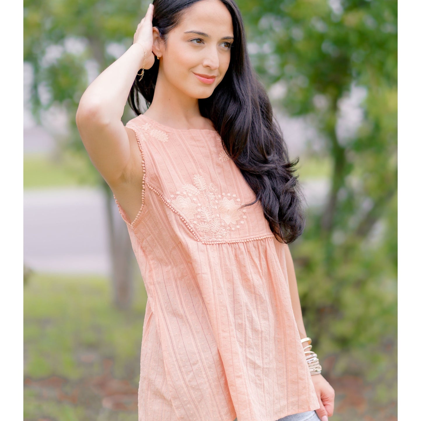 Melon Muse Embroidered Tank