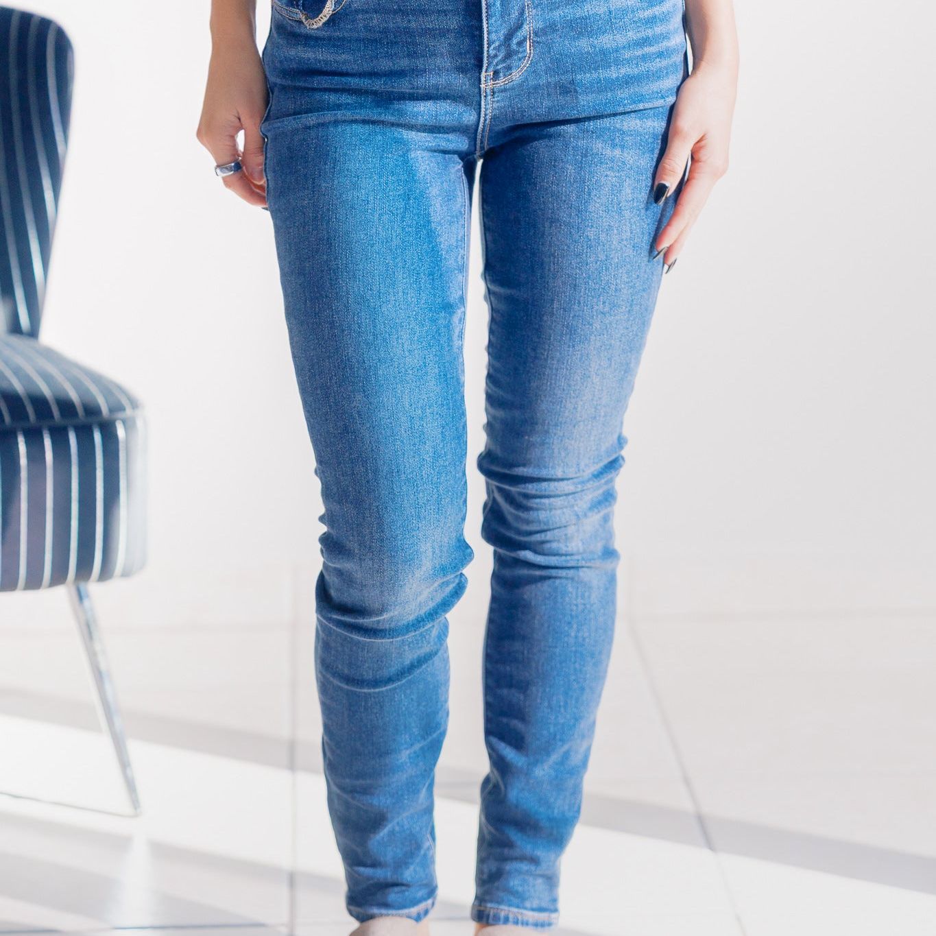 Sapphire Mist Judy Blue Thermal Skinnies