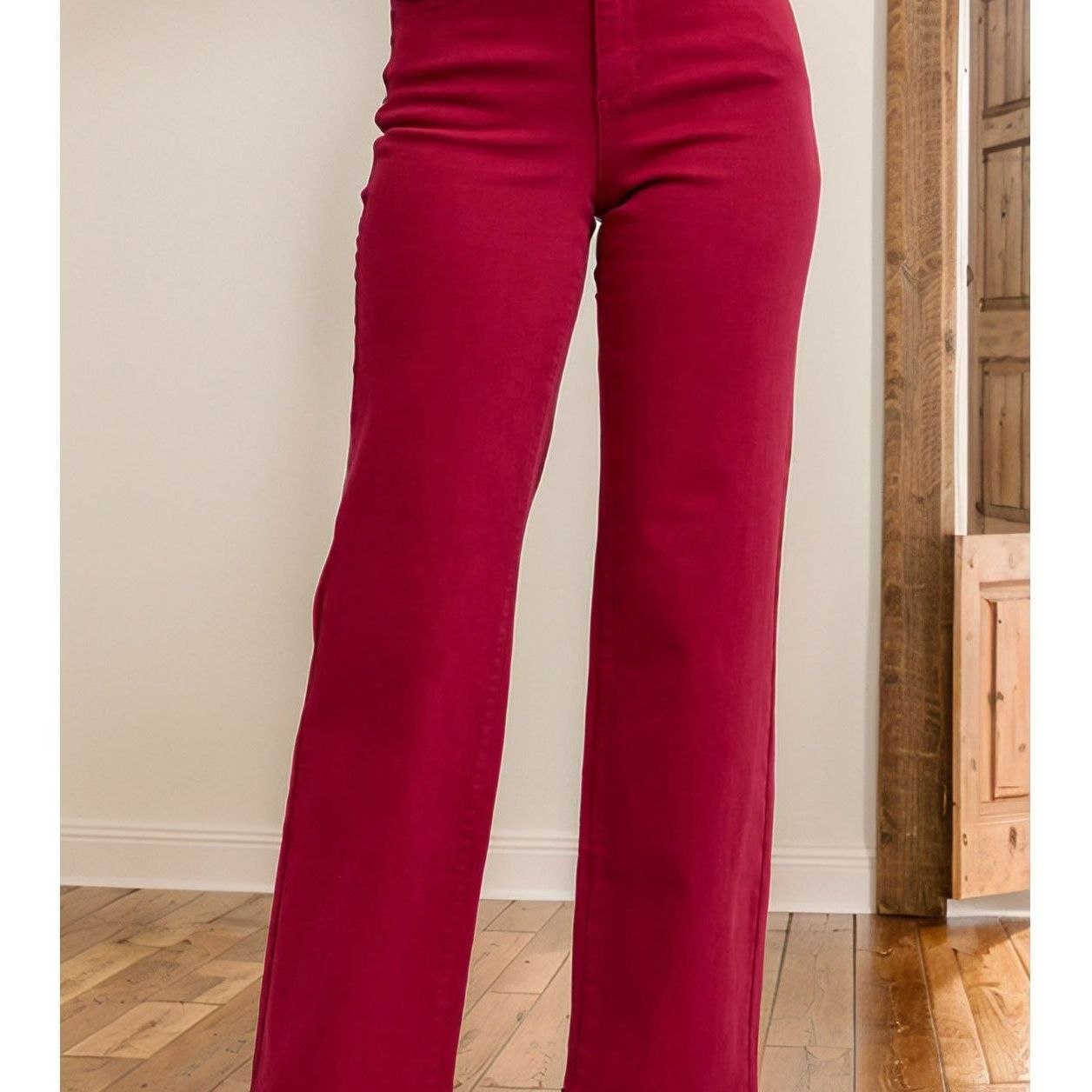 Scarlet Hearts Judy Blue Straight Leg