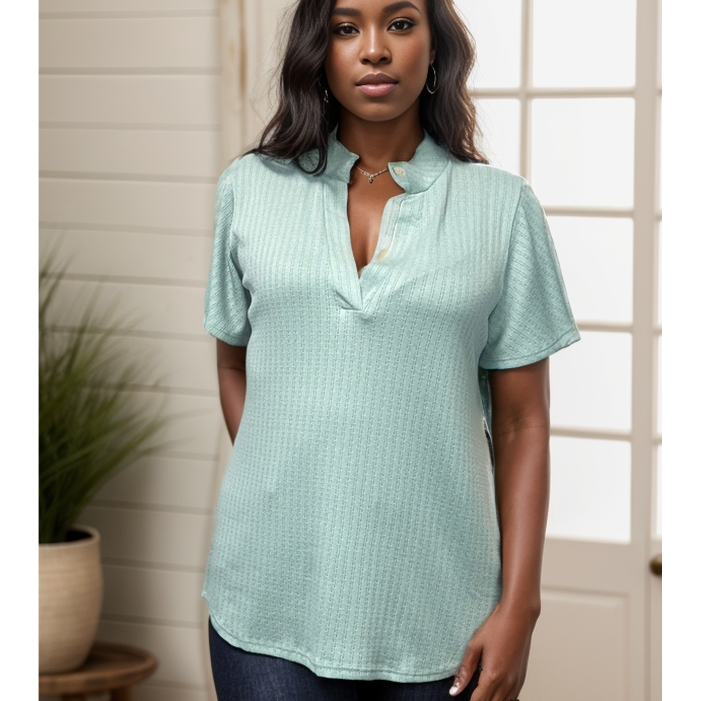 Simply Sage - Short Sleeve Gabby
