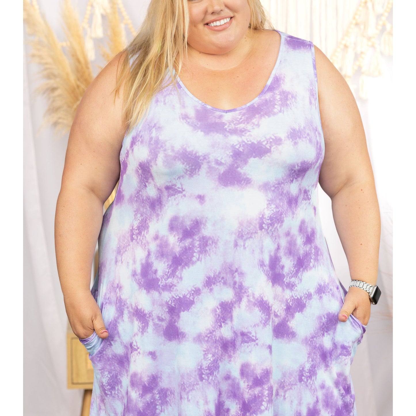 Stormy Summer Skies - Swing Dress