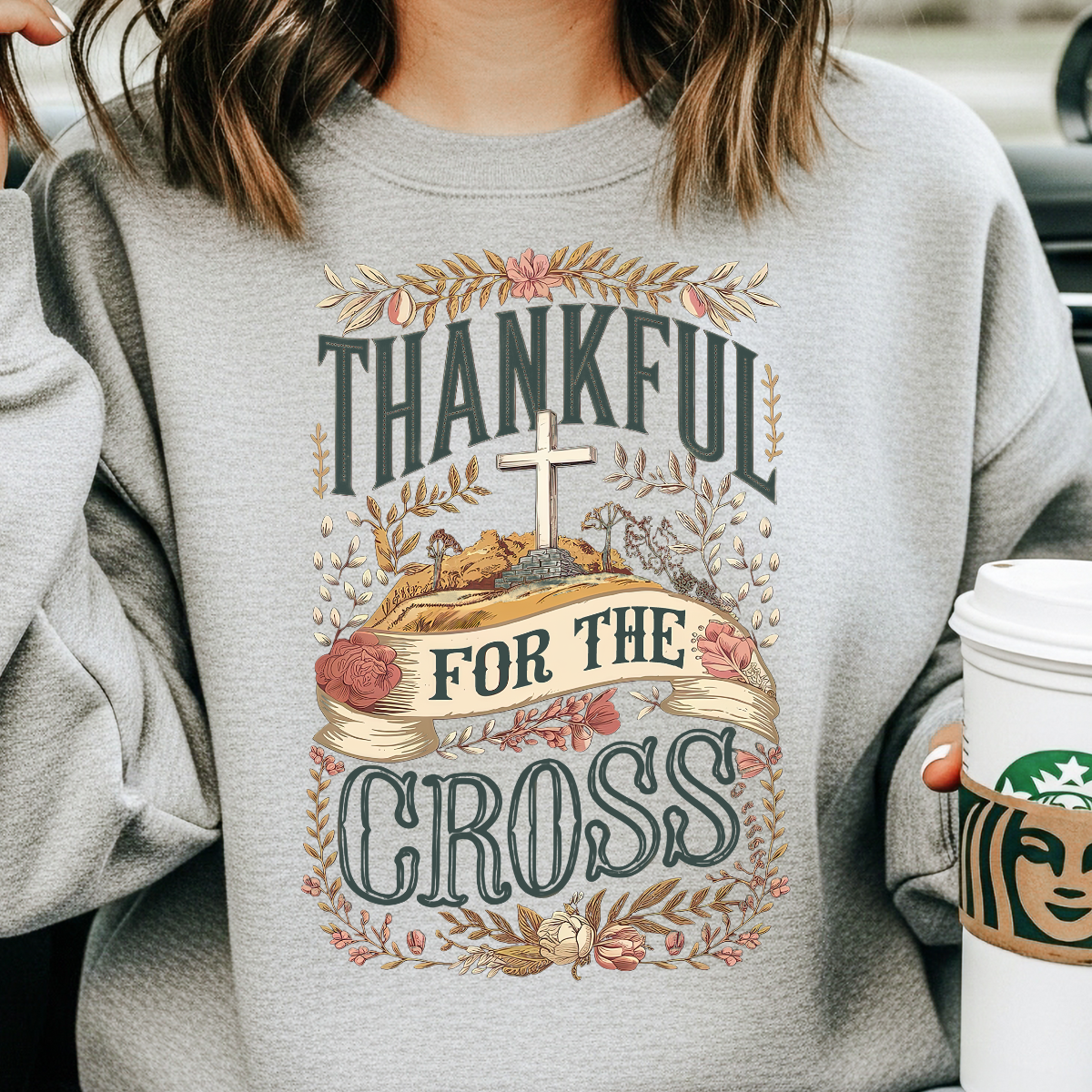 Thankful for the Cross Sweatshirt